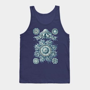 Ernst Haeckel Discomedusae Jellyfish Plate 28 Cerulean Tank Top